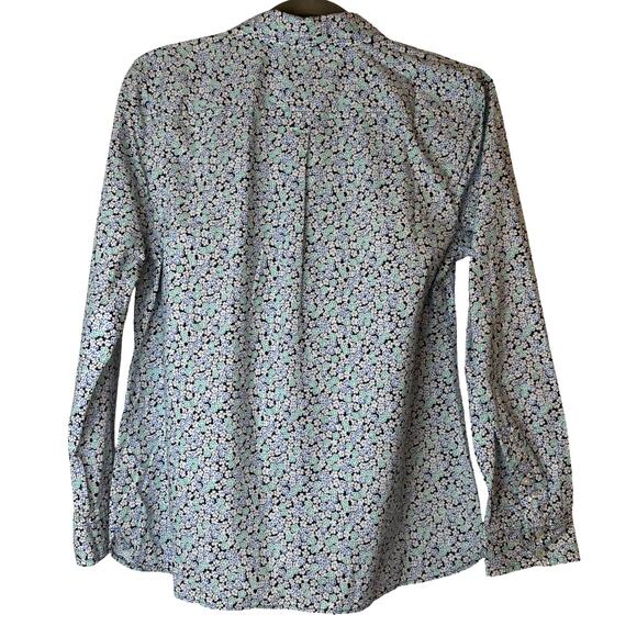 NWT Talbots Floral Button Down - Petite Medium - Picture 3 of 8